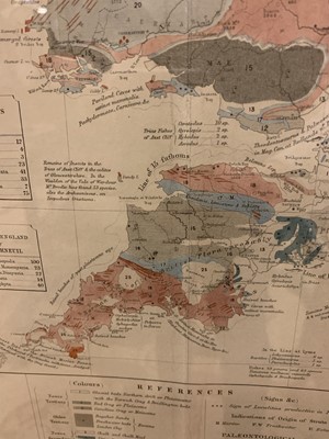 Lot 905 - 'Palaeontological map of the British Islands'