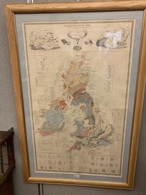 Lot 905 - 'Palaeontological map of the British Islands'