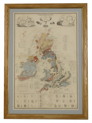 Lot 905 - 'Palaeontological map of the British Islands'