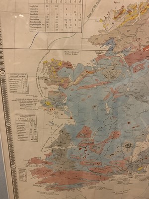Lot 905 - 'Palaeontological map of the British Islands'