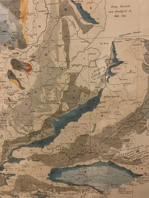 Lot 905 - 'Palaeontological map of the British Islands'