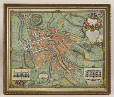 Lot 910 - 'A Plan of The City of Bristol, survey'd and drawn by John Rocque, engraved by John Pine 1742'
