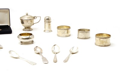 Lot 3 - A collection of silver items