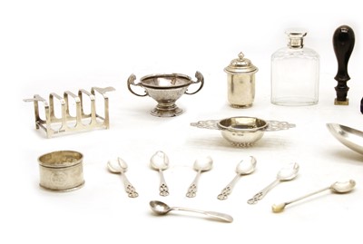 Lot 3 - A collection of silver items