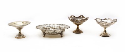 Lot 267 - A pair of miniature silver tazza