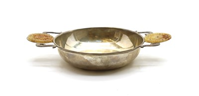Lot 108A - A Portuguese .925 silver twin handled bowl