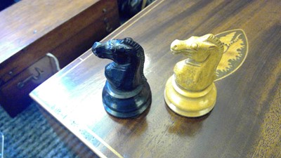 Lot 148 - A Staunton style chess set