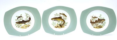 Lot 233 - A Norwegian pottery Figgjo Flint fish service