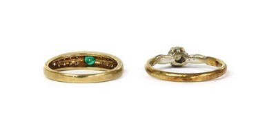 Lot 175 - An 18ct gold single stone diamond ring