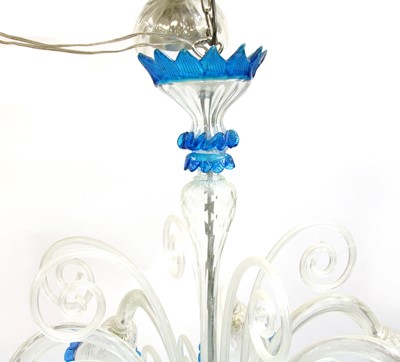 Lot 268 - A Murano glass chandelier