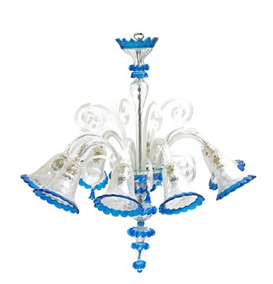 Lot 268 - A Murano glass chandelier