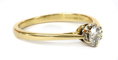 Lot 347 - An 18ct gold single stone diamond ring