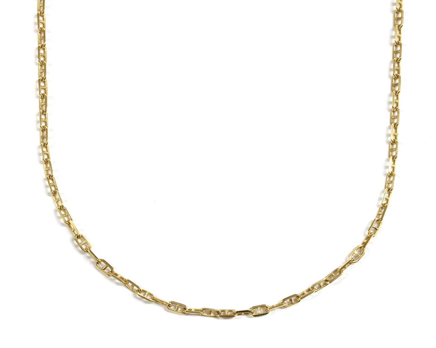 Lot 68 - A 9ct gold anchor link chain