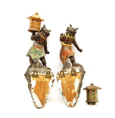 Lot 236 - A pair of Japanese stoneware figures