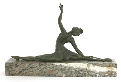 Lot 238 - An Art Deco patinated bronze figure