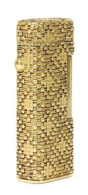 Lot 333 - A gold Dunhill lighter