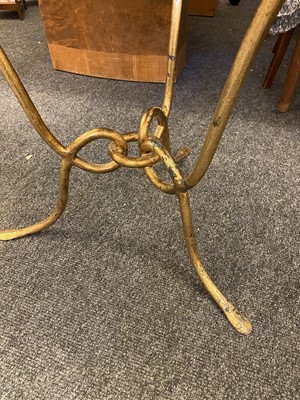 Lot 243 - A French gilt table