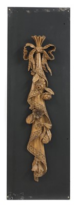 Lot 950a - A carved wall hanging in the style of Grinling Gibbons