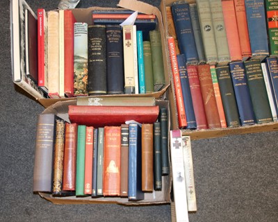 Lot 99 - Three boxes of over fifty military subject books