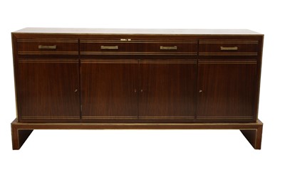 Lot 603 - An Indian rosewood dining suite