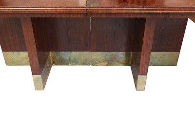 Lot 603 - An Indian rosewood dining suite