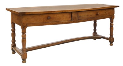 Lot 728 - A cherrywood kitchen table