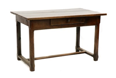 Lot 345 - An 18th century oak side table