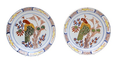 Lot 378 - A pair of Dutch Delft shallow bowls