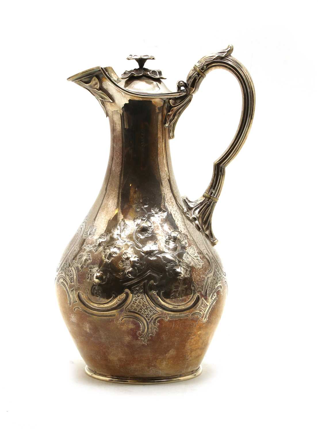 Lot 14 - A Victorian silver jug