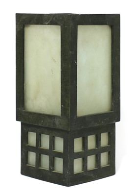 Lot 232 - An Art Deco bronze hanging lantern