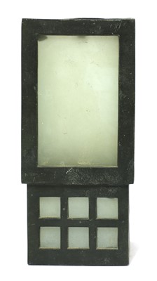 Lot 232 - An Art Deco bronze hanging lantern