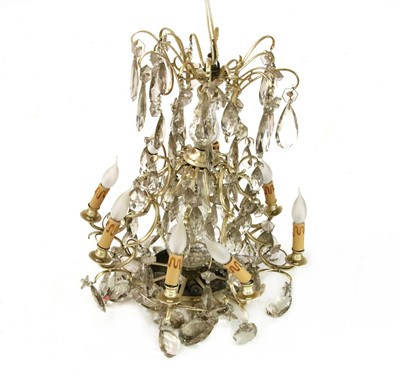 Lot 374 - An eight branch hanging chandelier