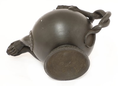 Lot 870 - A Regency black basalt teapot