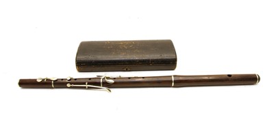 Lot 336 - A Buffet Crampon & Co. rosewood and nickel mounted flute