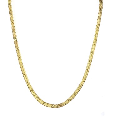 Lot 124 - A gold Bismarck link necklace
