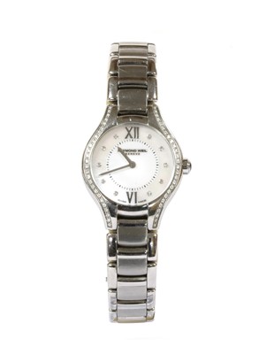 Lot 154 - A ladies' stainless steel Raymond Weil bracelet watch