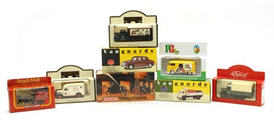 Lot 493 - A large collection of model cars, vans and lorries