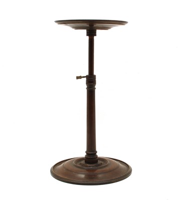 Lot 333 - A small 19th century mahogany adjustable candlestick stand
