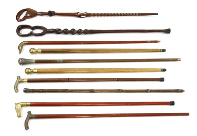 Lot 503 - A collection of Far Eastern walking sticks