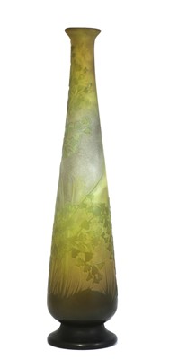 Lot 69 - A Gallé floral cameo glass vase