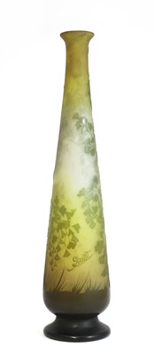 Lot 69 - A Gallé floral cameo glass vase