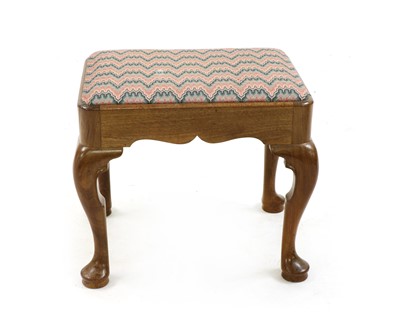 Lot 688 - A George III mahogany stool