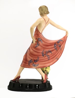 Lot 201 - A Goldscheider pottery figure of a lady