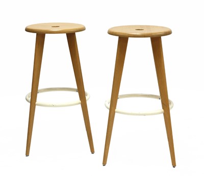 Lot 374 - Two 'Tabouret Haut' stools