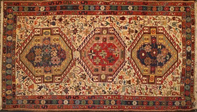 Lot 596 - A hand knotted Caucasian flatweave rug