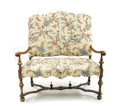 Lot 693 - A Queen Anne design two seater settee