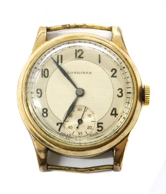 Lot 263 - A mid-size gold-plated Longines mechanical watch