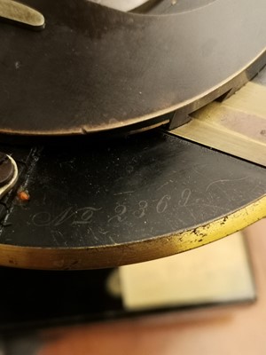 Lot 188 - A Carl Zeiss Jena monocular microscope no. 10007