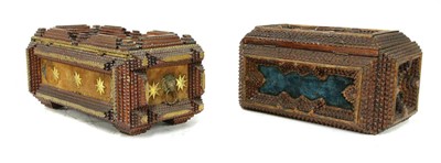 Lot 794 - Two Black Forest caskets