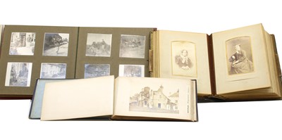 Lot 166 - 3 Victorian and Edwardian albums of approx. 120 portrait photographs